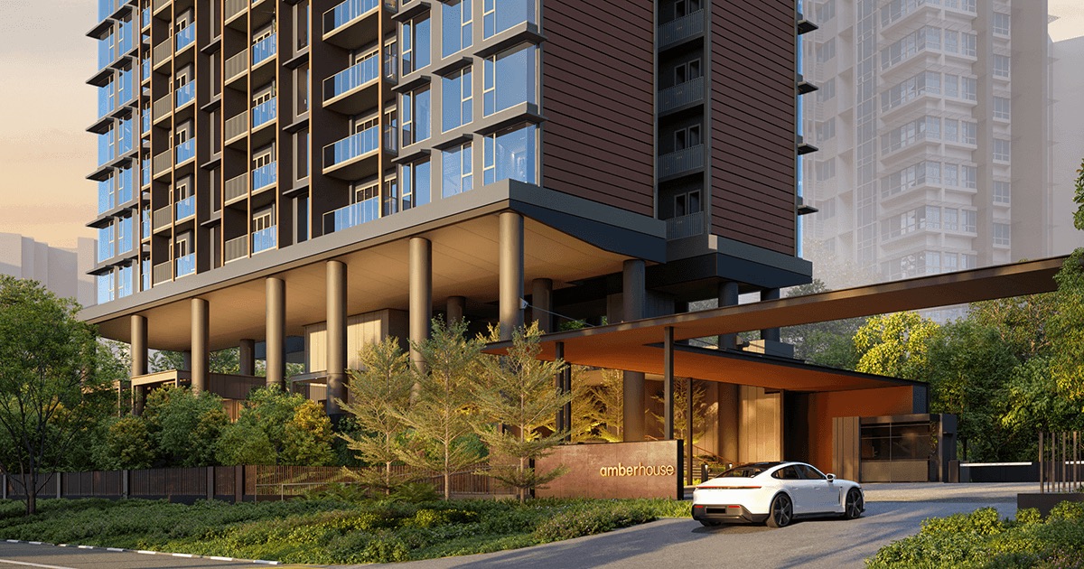 Amber House exterior rendering