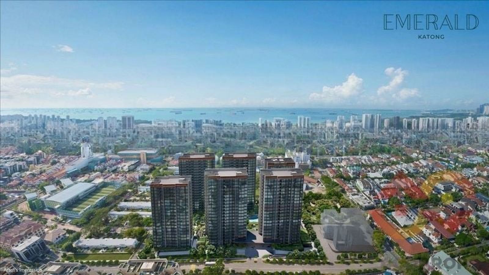 Emerald of Katong exterior rendering