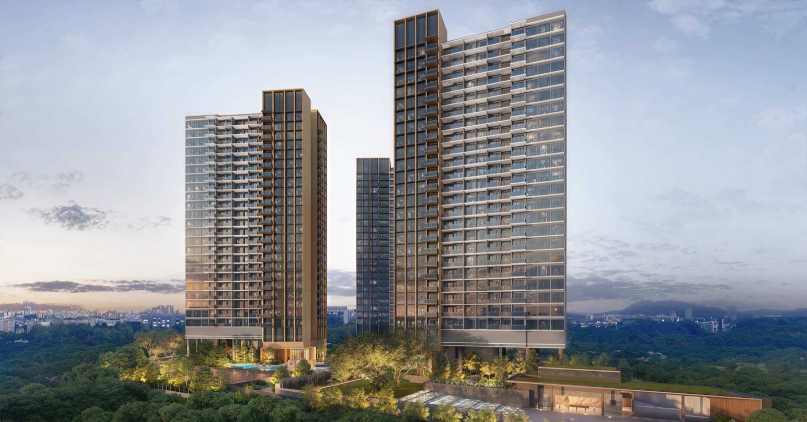 Lentor Central Residences exterior rendering