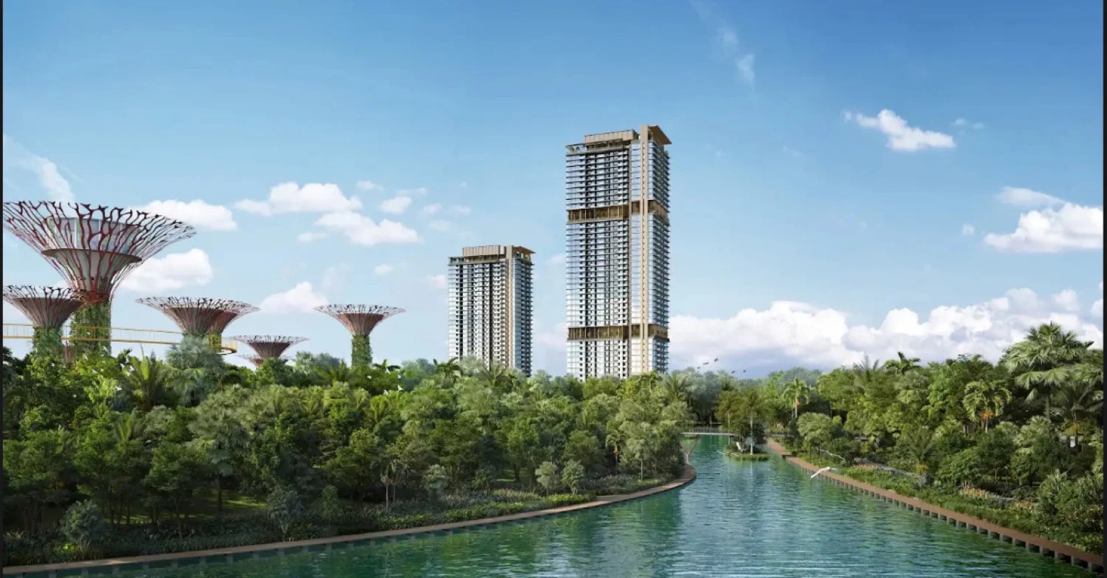 One Marina Gardens exterior rendering