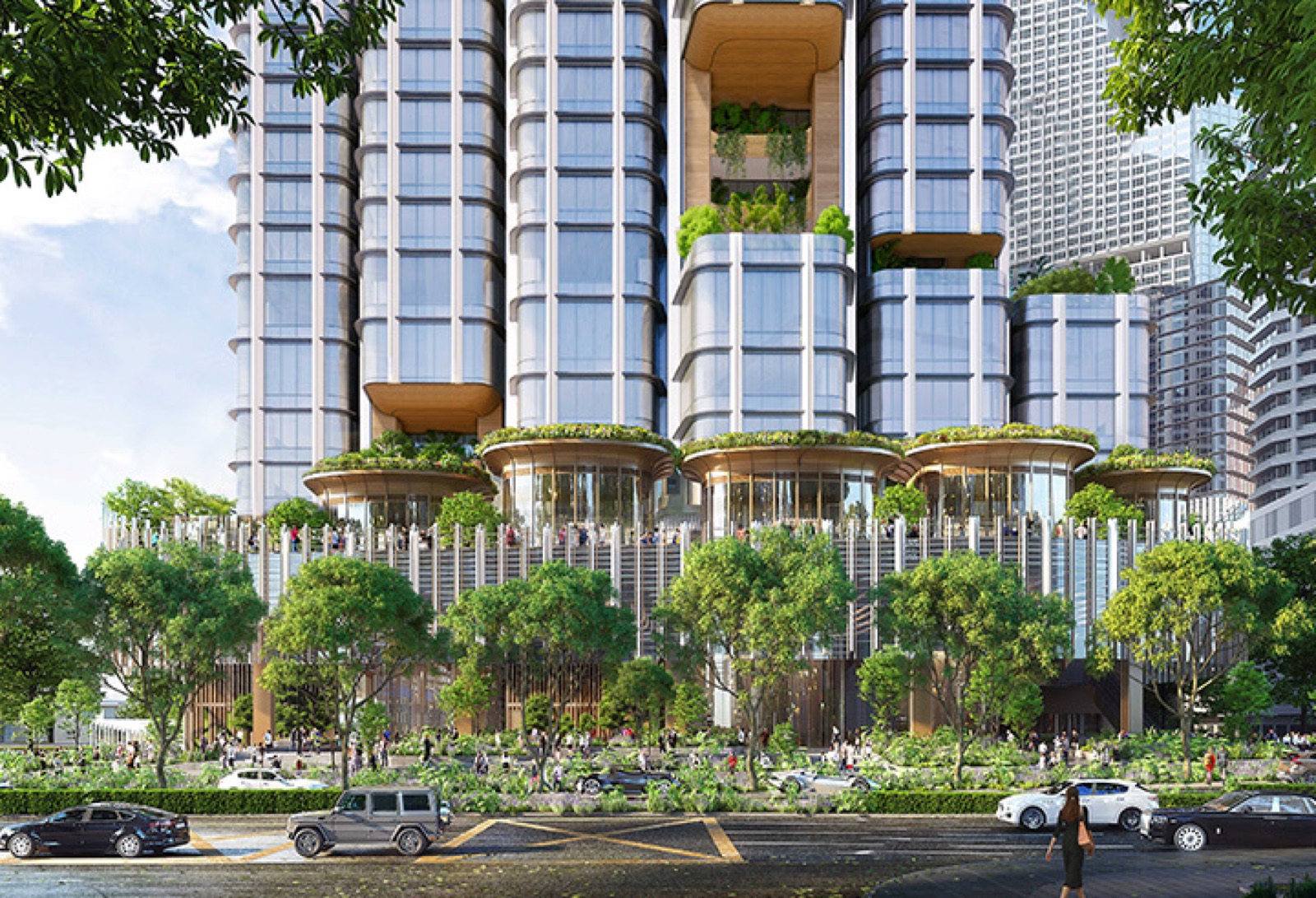 Skywaters Residences exterior rendering